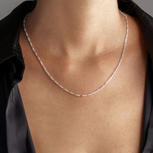 Load image into Gallery viewer, THE FIGARO | Mini Link Chain Necklace In 925 Silver
