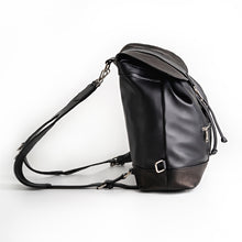 Load image into Gallery viewer, THE DUNIA | Soft Leather Backpack In Black
