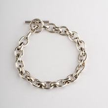 Cargar imagen en el visor de la galería, THE HENDRIX | Double Link Chain T-Bar Bracelet In 925 Silver
